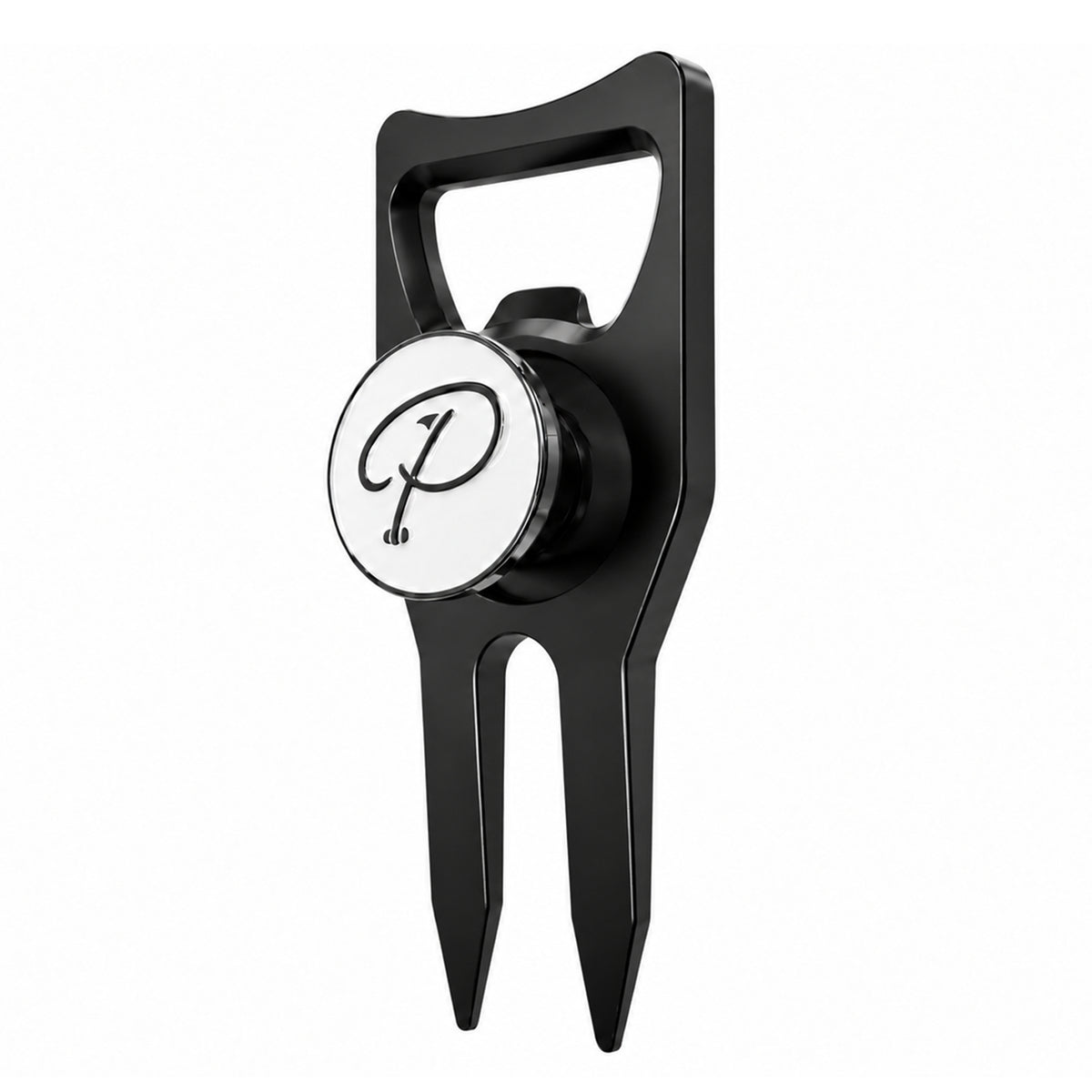 4-in-1 Divot Tool with Magnetic Ball Marker, Bottle Opener & Club Tee, Golf Divot Repair Tool